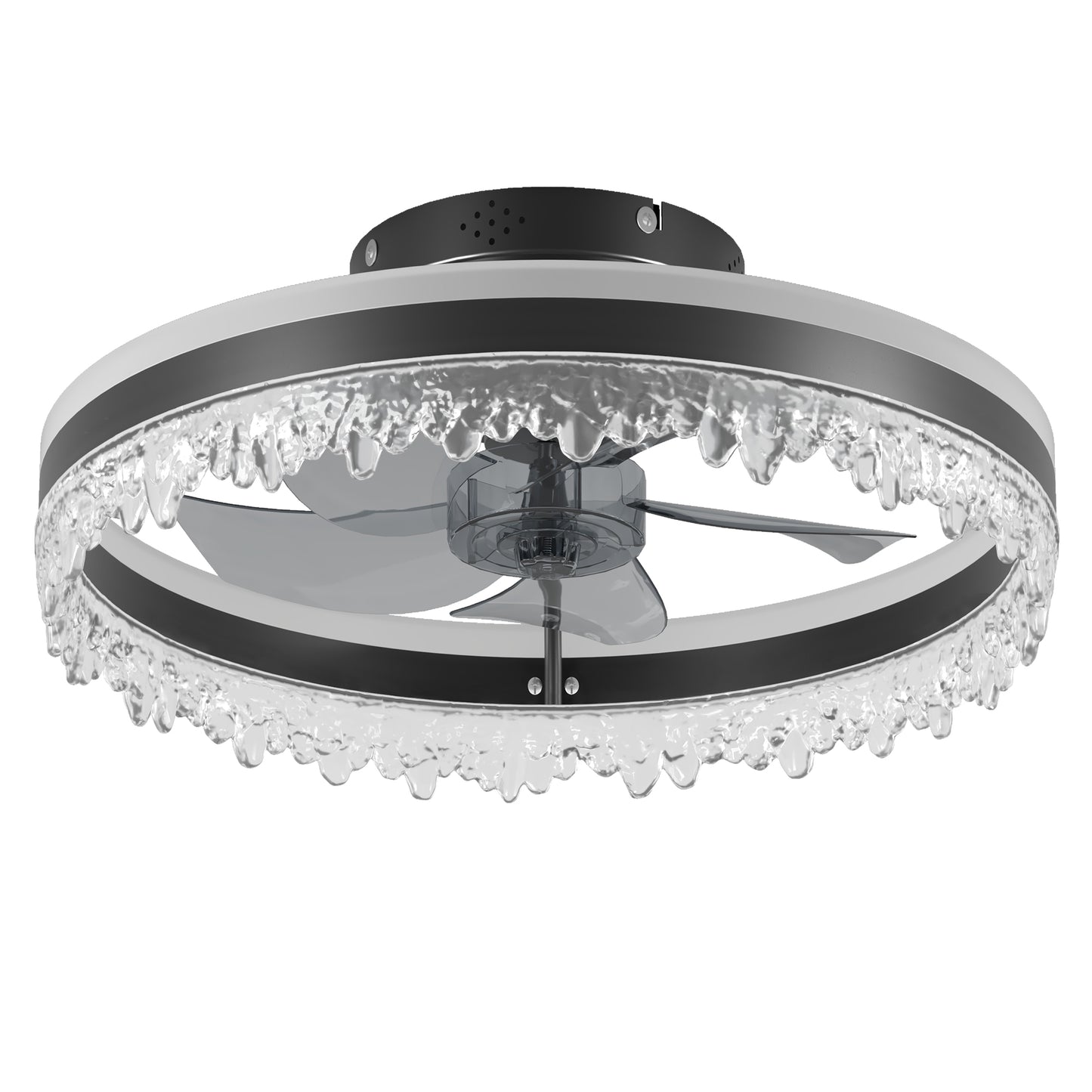 Modern Dimmable LED Ceiling Fan with Light - Remote Control