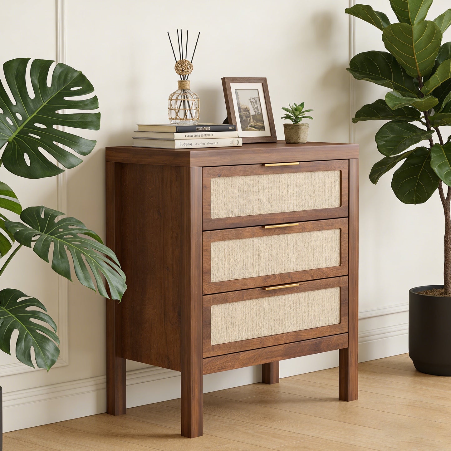 Bedside Table Chest Of Drawers Large Capacity Storage Drawer Design