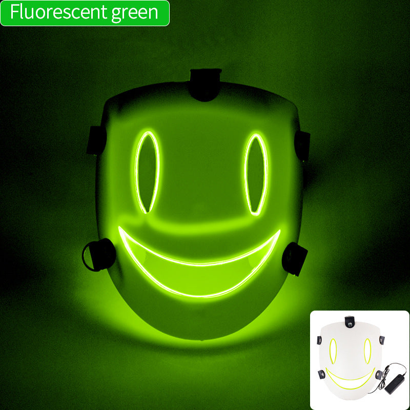 Cosplay LED Light Mask - Plastic Cold Light Mask for Parties and Events