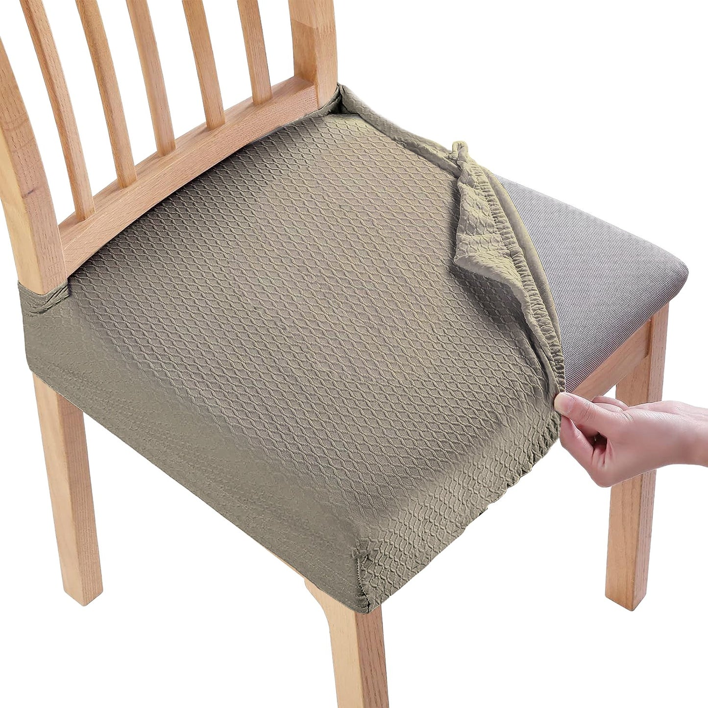 Waterproof Dining Chair Slipcovers - Stretch Jacquard Covers
