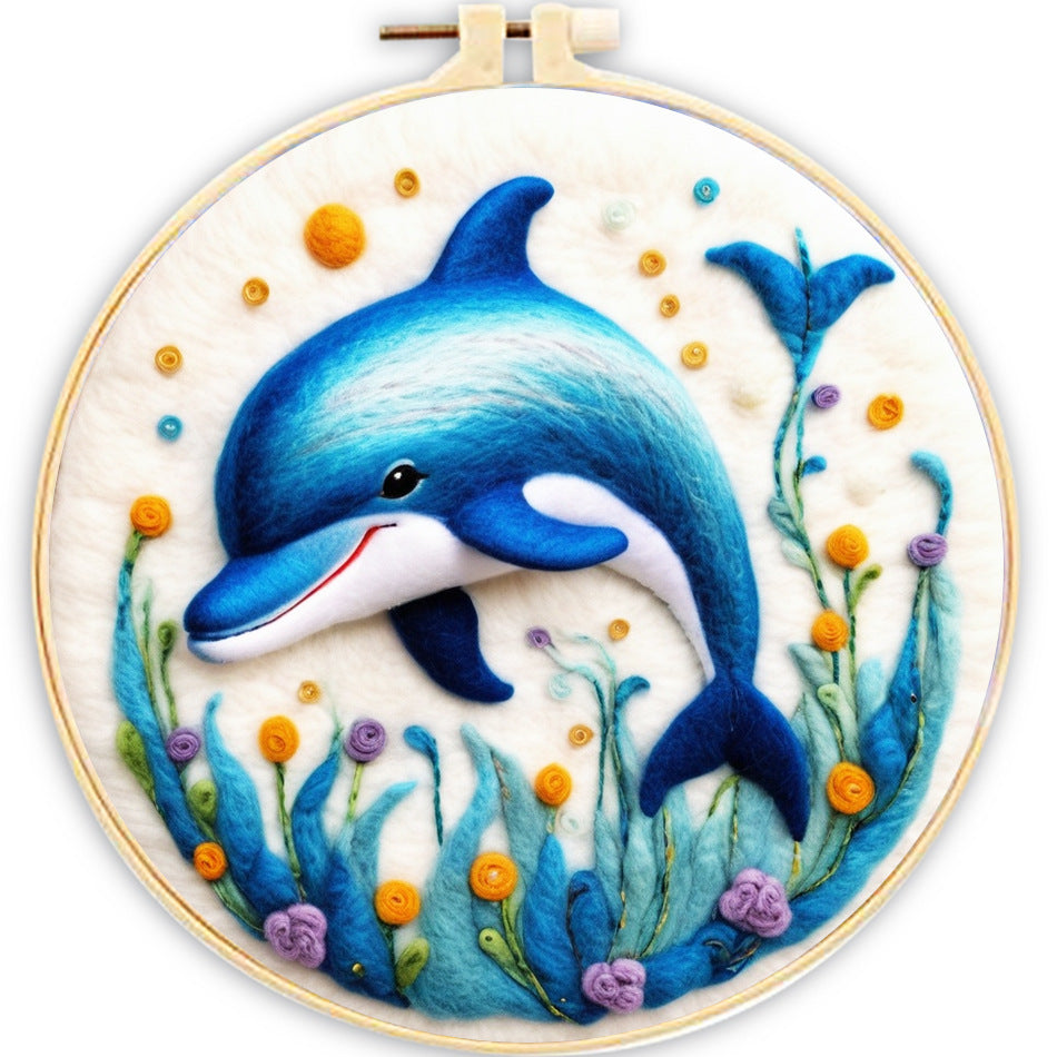 Embroidery Needle Felt Blanket Painting Kit - House Decor & Crafts
