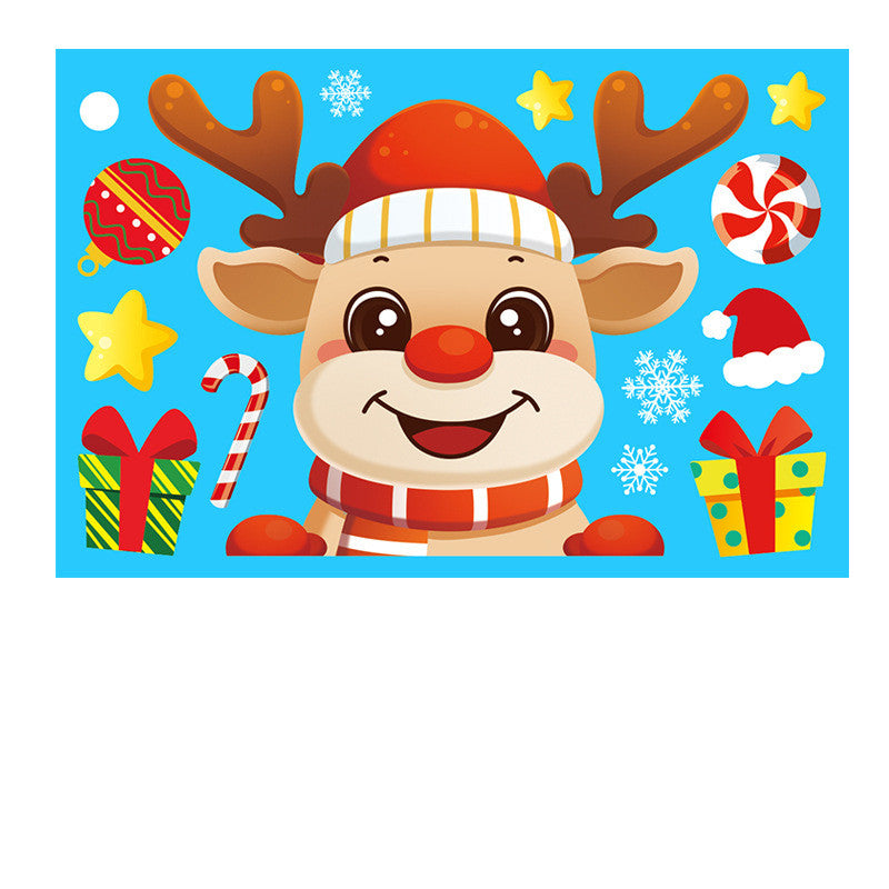 Christmas Wall Stickers Snowflakes Decoration PVC Waterproof Decals