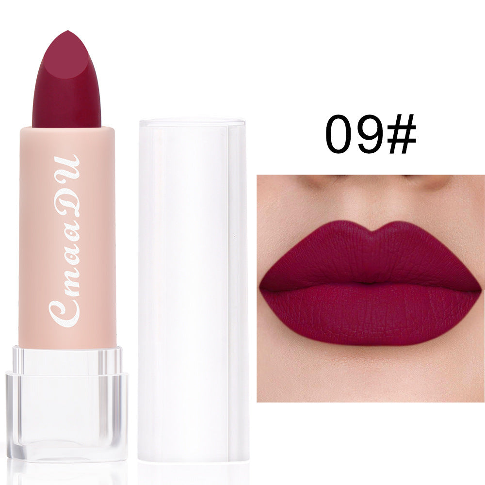 Matte Moisturizing Waterproof Lipstick - Color Variety, 15 Shades