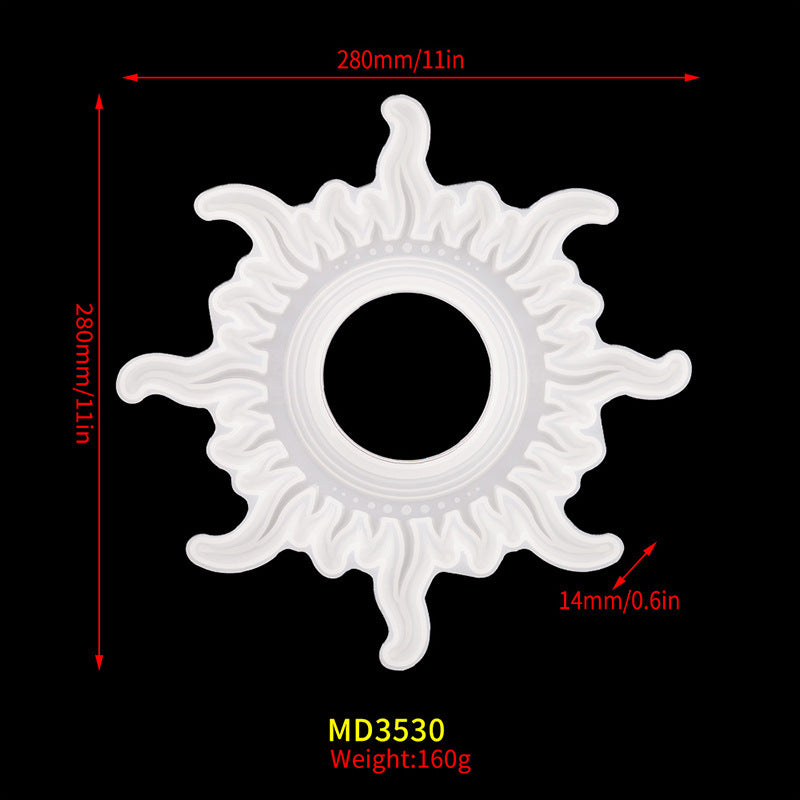 Moon and Sun Mirror Mould for Cake Decorating Epoxy Resin Craft - Irregular Shape