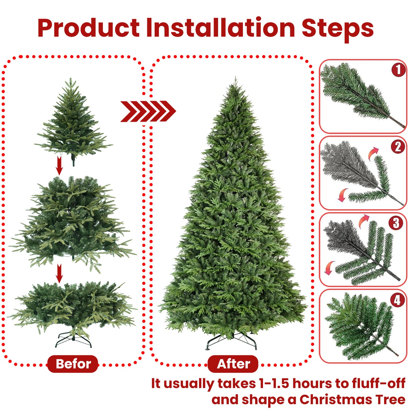 PVC Christmas Tree - Hybrid Decoration for Holiday Cheer