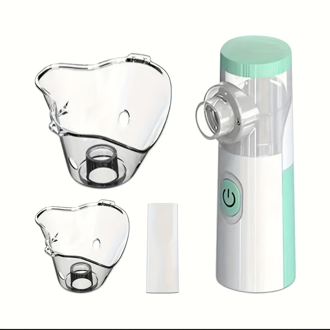 Portable Mesh Nebulizer Steam Inhaler for Travel and Home Use - Rechargable Ultrasonic Micro Mist Device