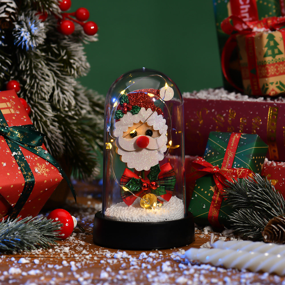 LED Christmas Tree Light Decor Glass Lampshade Ornaments for Holiday Home