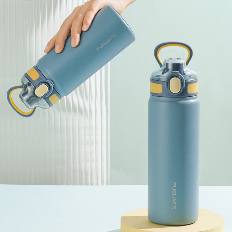 Large Capacity Stainless Steel Travel Kettle with Retractable Straw