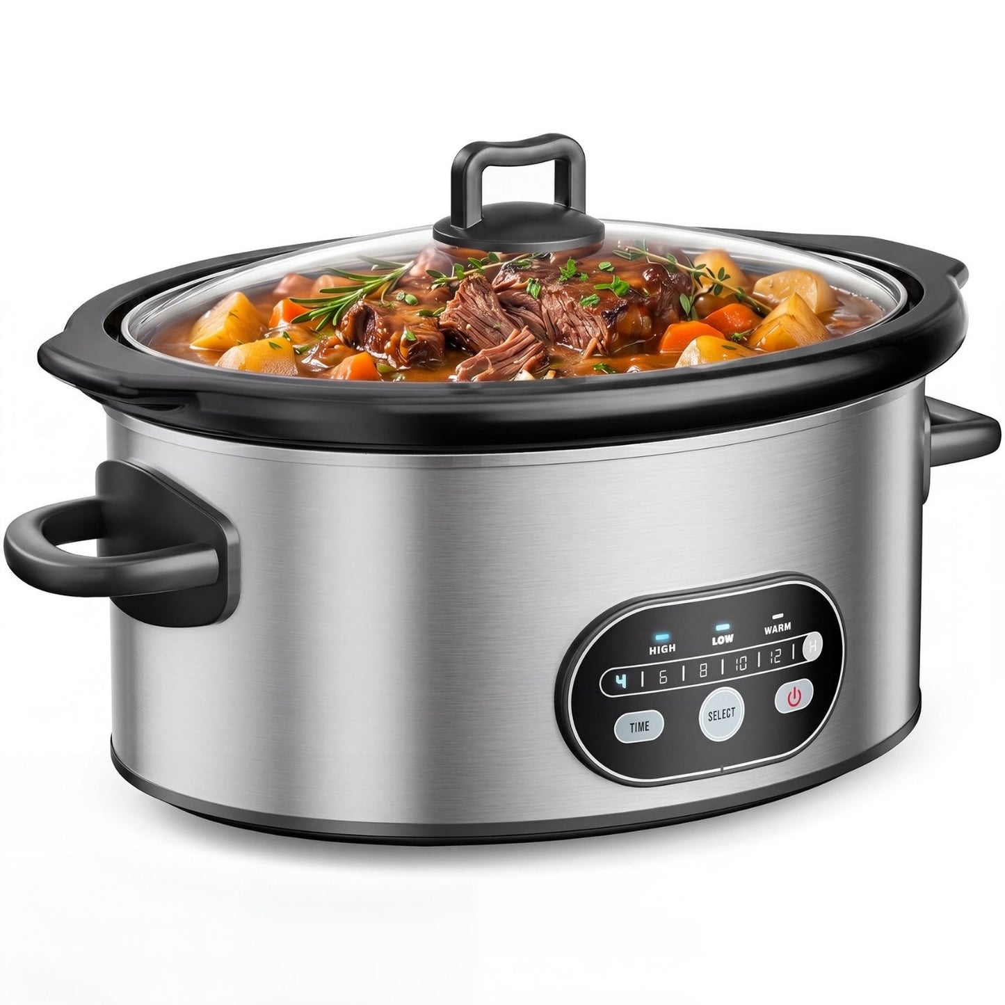 6QT & 8QT Manual Slow Cooker - Hassle-Free Home Cooking