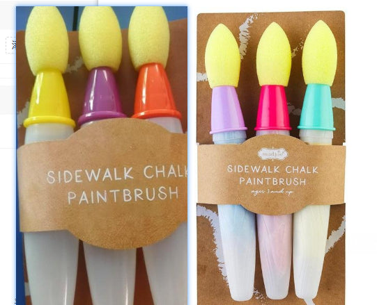 Multi-Color Sidewalk Chalk Paint Set for Kids and Artists - 6-Piece