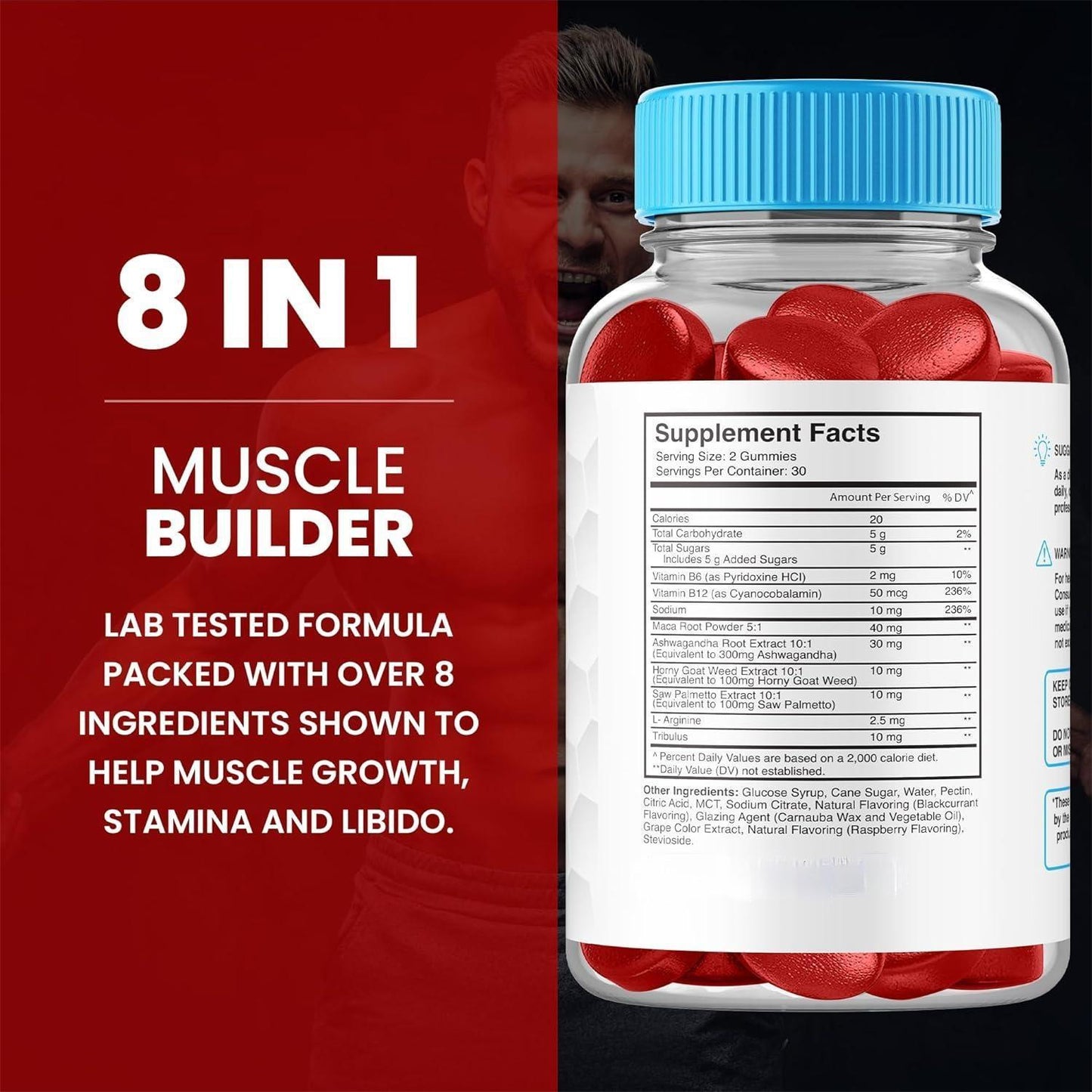 Male Enhancing Gummies - Sexual Wellness Supplement, 1 Bottle