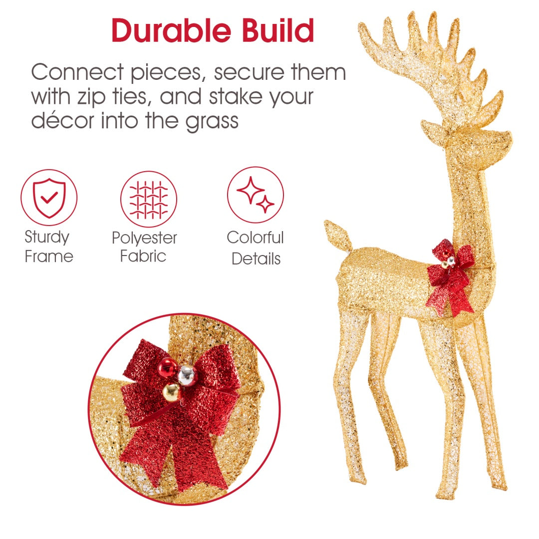 Christmas Outdoor Deer Decoration with LED Lights