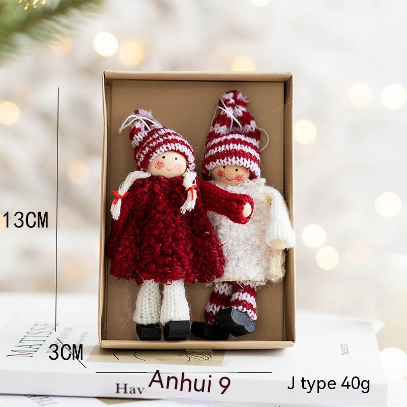 Santa Claus Felt Pendant Christmas Decoration Handmade Wool Felt Ornament