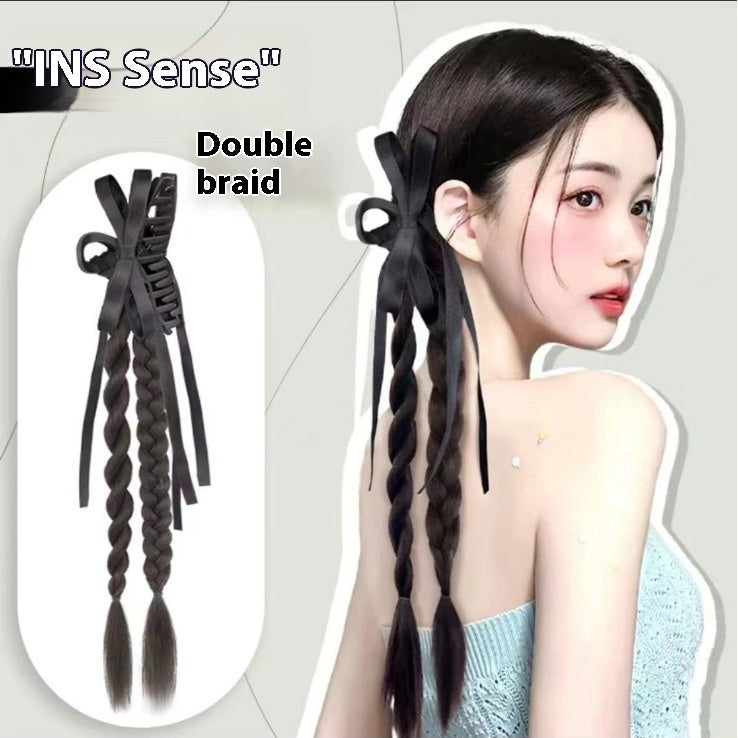 Fishbone Twist Braid Ribbon Hair Clip