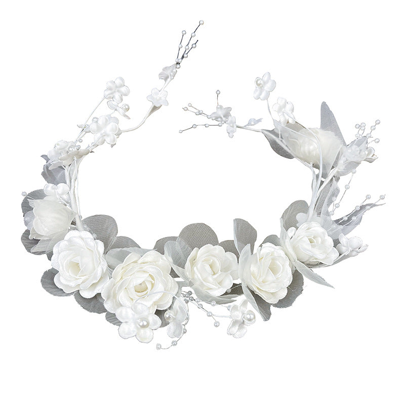 Bridal Flower Headband - Handmade Fairy Flower Hair Accessory for Weddings