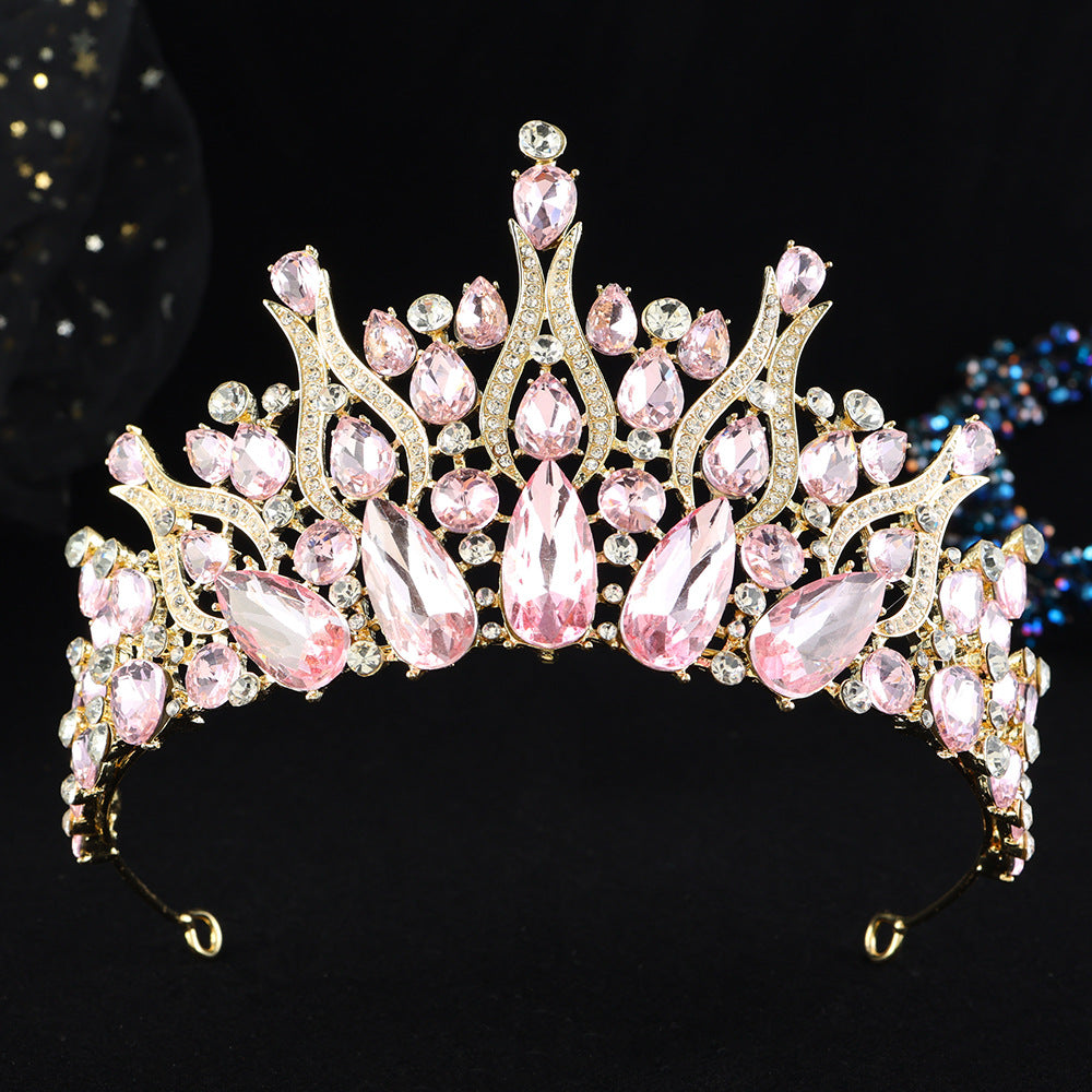 Baroque Alloy Crown Bridal Wedding Headpiece
