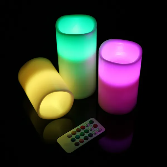 Wireless Battery Powered LED Flashing Candle - Safe Home Decor Light