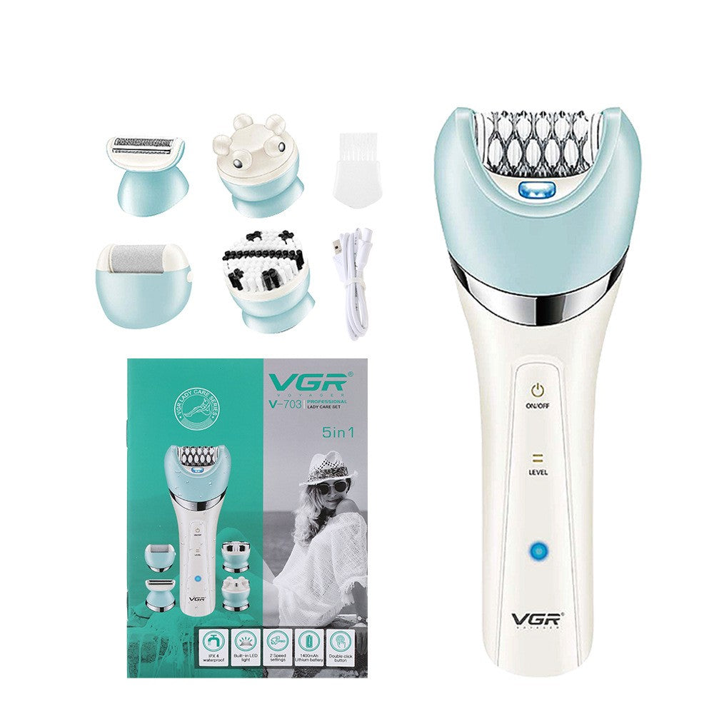 5-in-1 Electric Lady Shaver & Hair Remover – IPX4 Washable