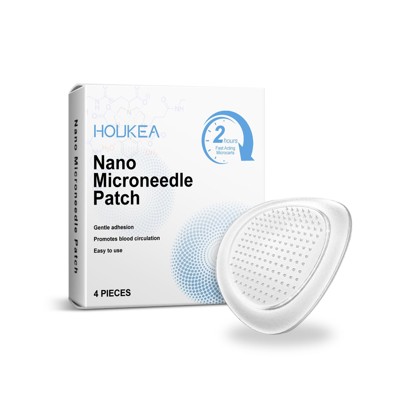 Nano Microneedle Patch for Skin Care - 4 Pieces, Multiple Boxes Available