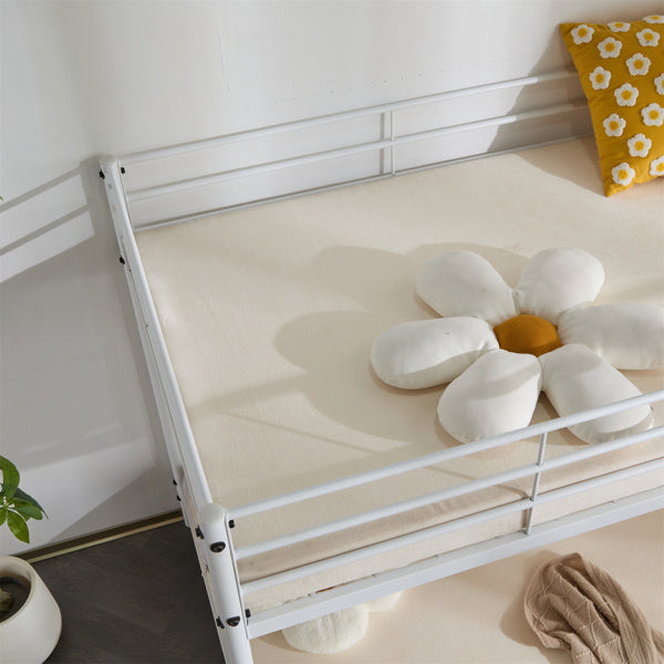 Twin Size Metal Bunk Bed For Kids Teens Adults, Heavy Duty With