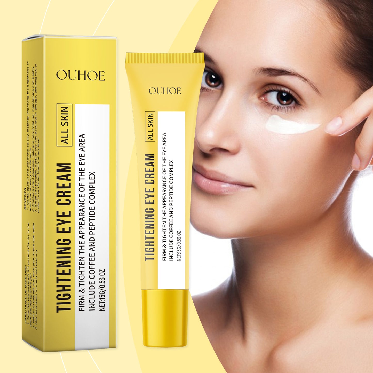 Moisturizing Eye Cream with Vitamin E - Brightening & Anti-Puffiness 15g
