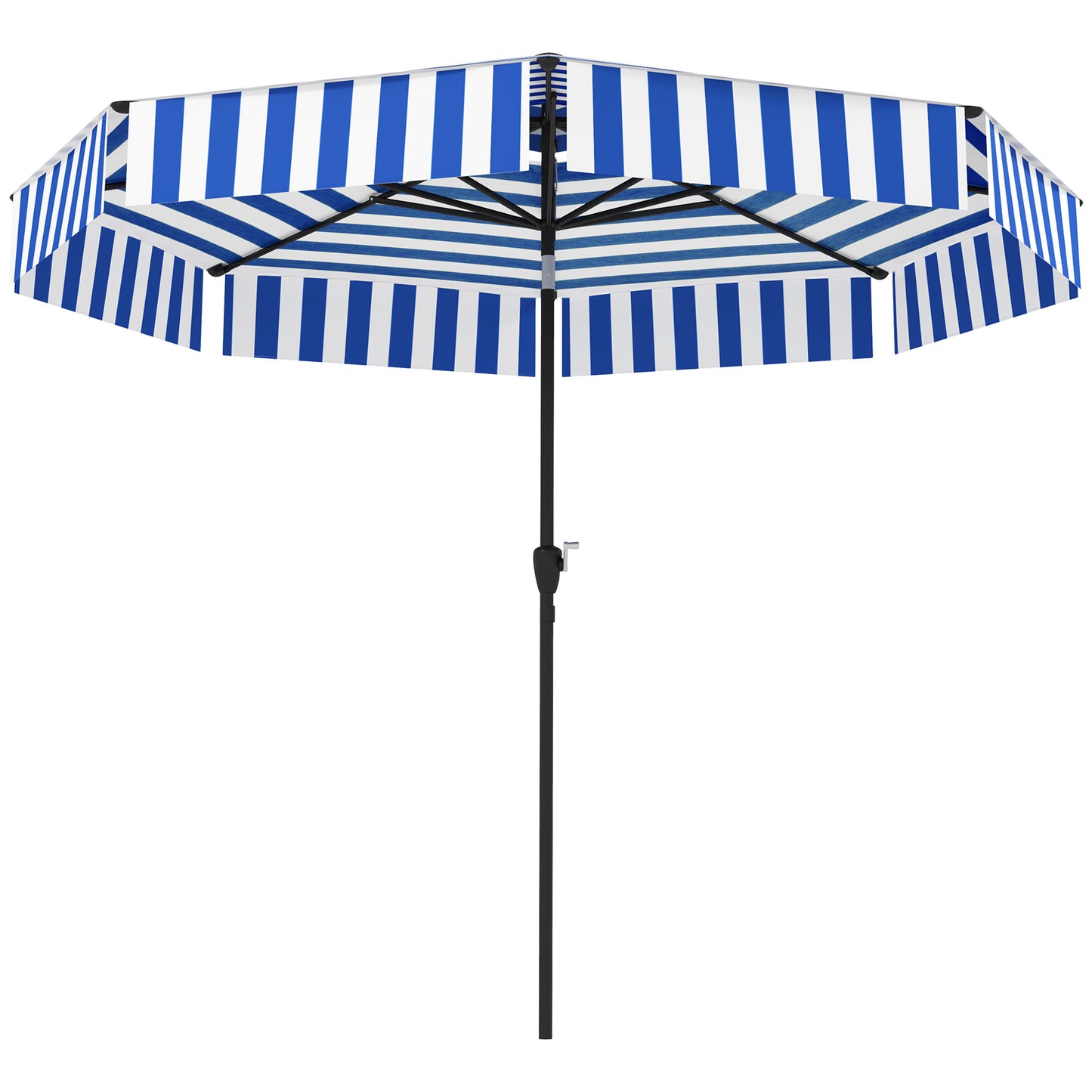 8.6FT Patio Umbrella with UPF 30+ Protection - Navy Blue