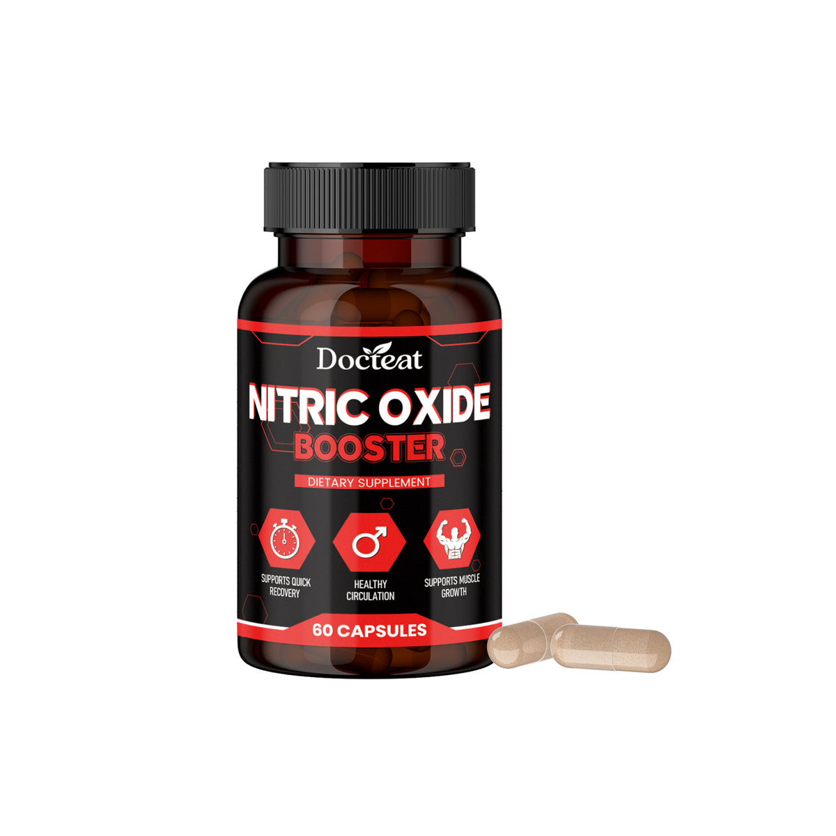 Vitamin C & B6 Dietary Supplement with L-Citrulline & Arginine - 60 Capsules
