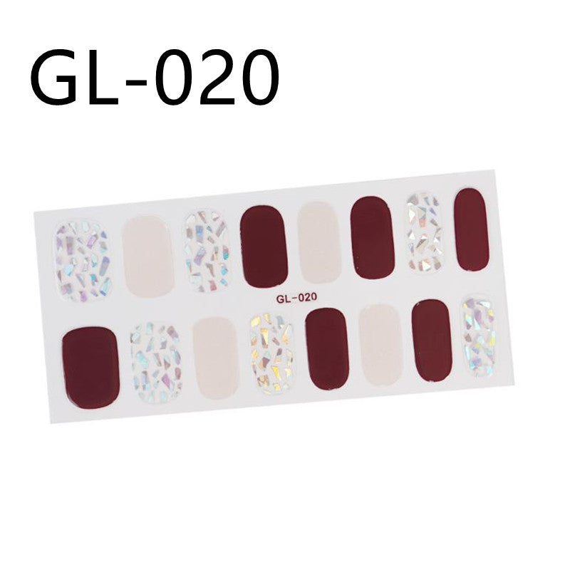 Laser Letters Nail Stickers Color Oil Film for Nail Art - Multiple Styles