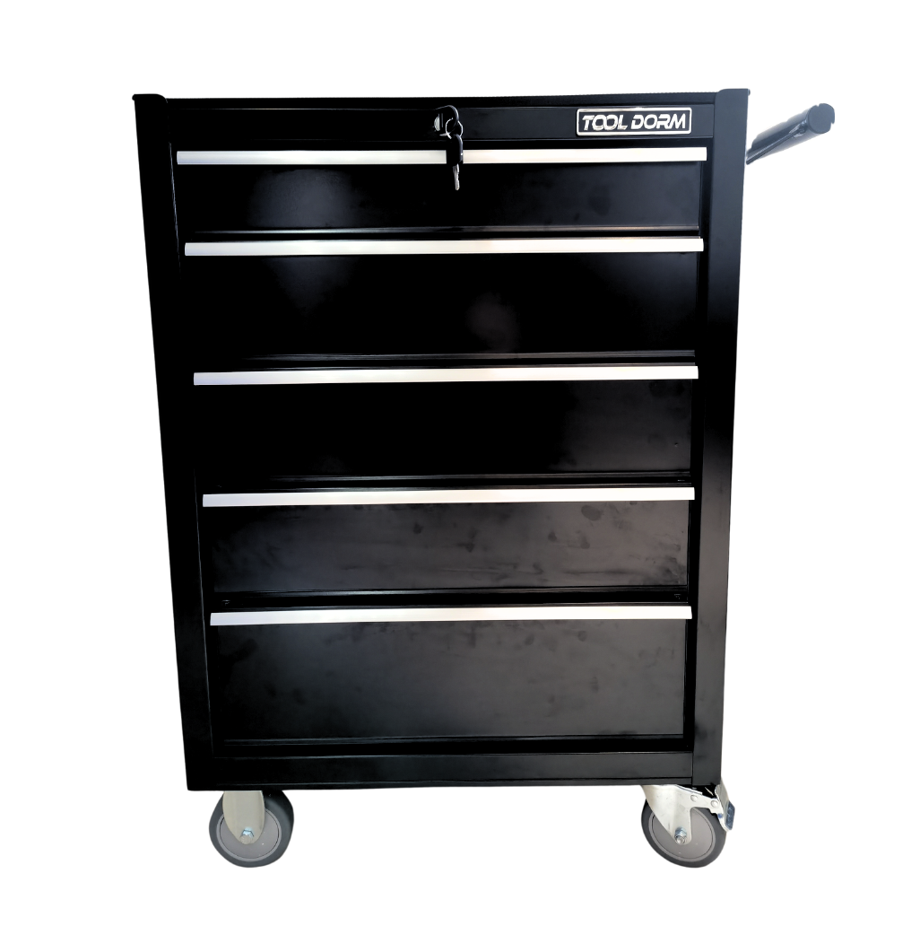 24.2-Inch Metal Rolling Tool Cabinet with Drawers and Locking System