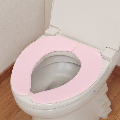 Waterproof Non-Marking Adhesive Toilet Seat Cover - Reusable & Easy Install