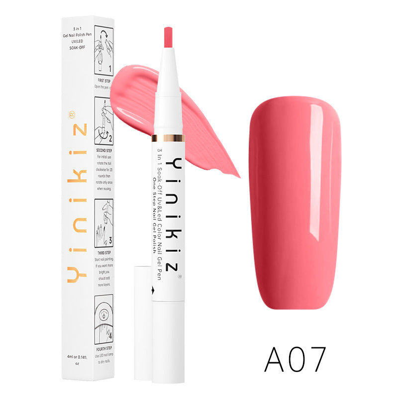 One-Step UV Nail Polish Pen - Fast, Convenient Manicure Gel, 4ml