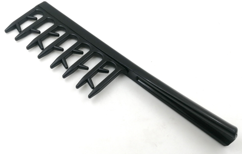 Folding Makeup Brush & Comb Set - Black Beauty Tool for Cosmetics