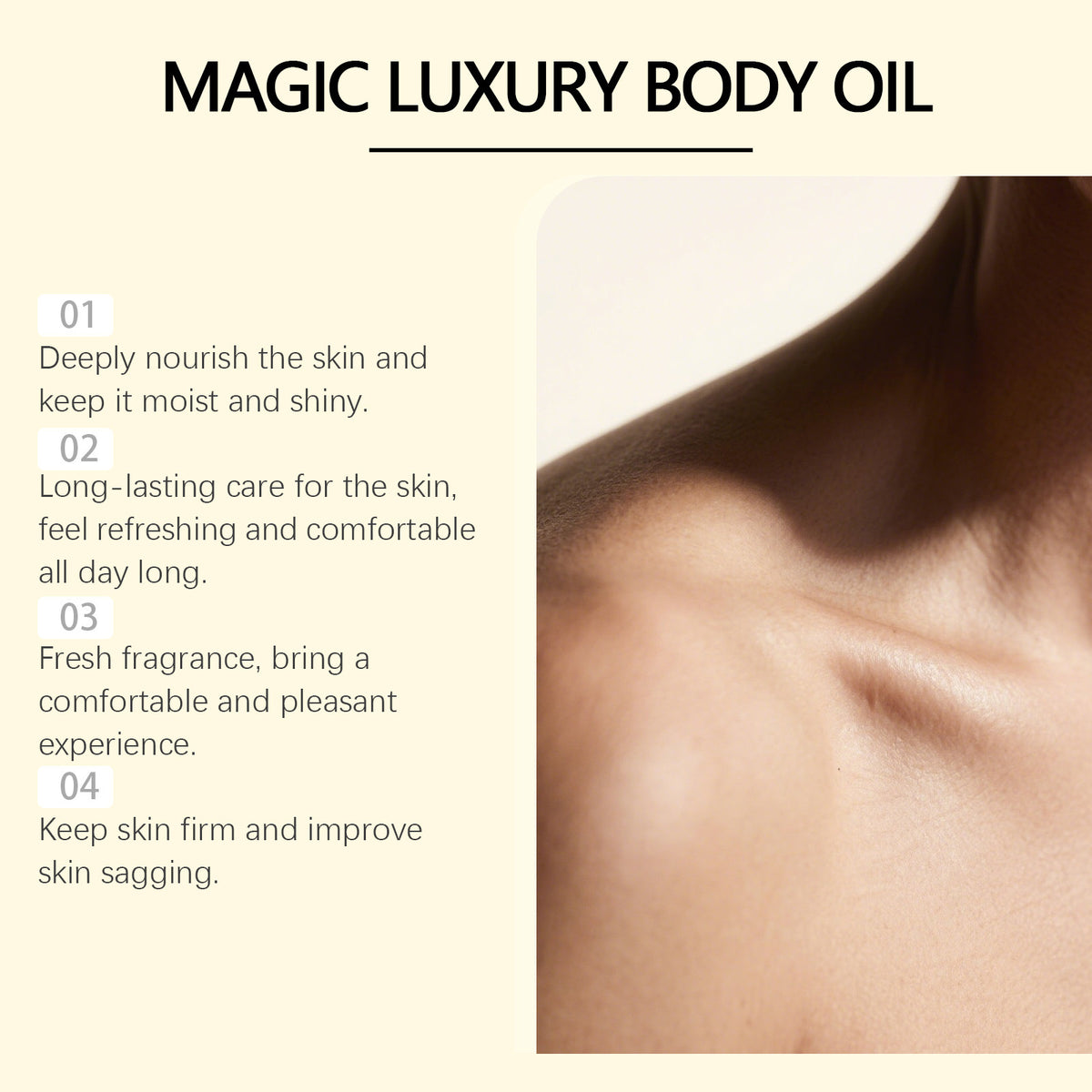 Nourishing Moisturizing Improves Skin Elasticity And Nourishes Body