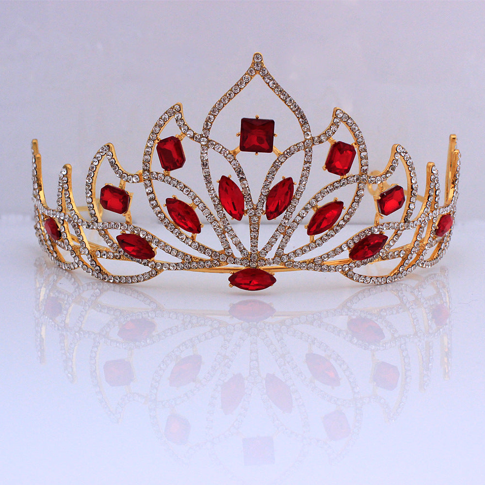 Bridal Crown Baroque Tiara - Alloy