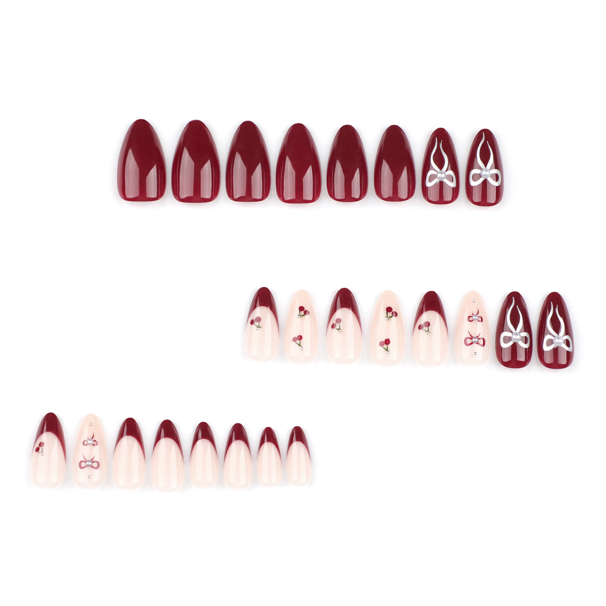Elegant Boxed Nail Tips - Ready-to-Wear False Nails for Women