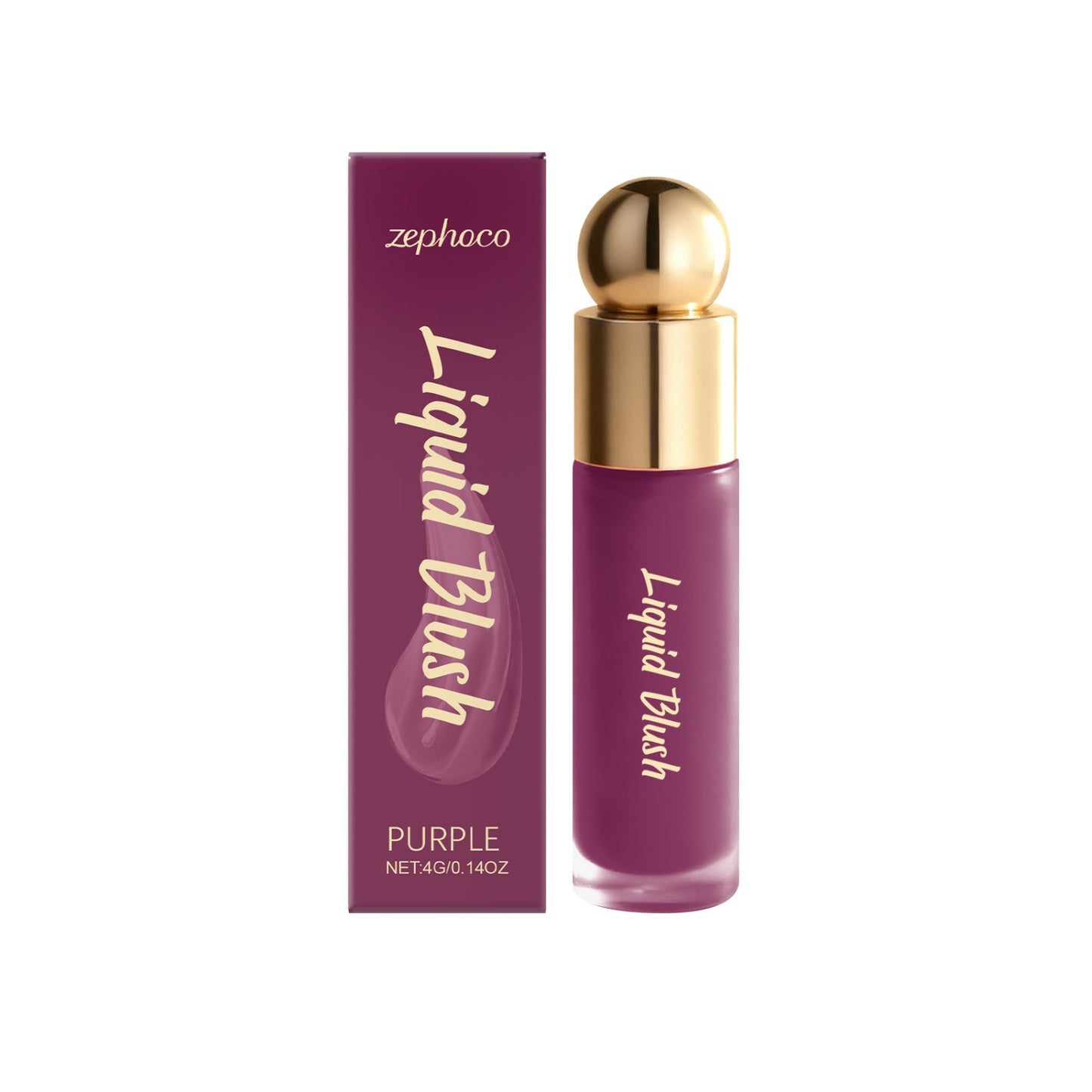 Liquid Lipstick with Water Glycerin & Violet 2 - Moisturizing Lip Makeup