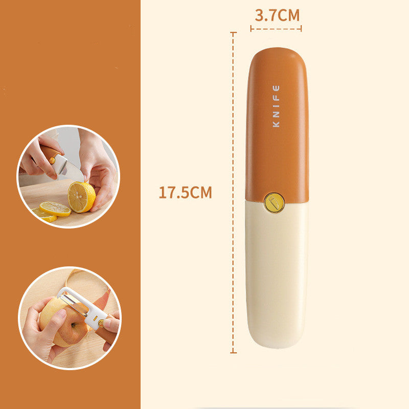 Multi-Function Kitchen Food Peeler Stainless Steel & Plastic Utensil