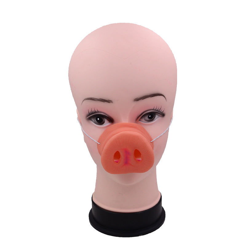 Halloween Funny Latex Pig Nose Costume Accessory - Party & Festive Prop