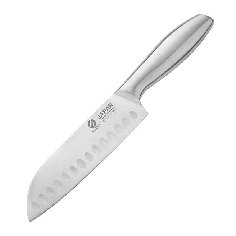7-Piece Hollow Handle Knife Set Stainless Steel Kitchen Cutlery