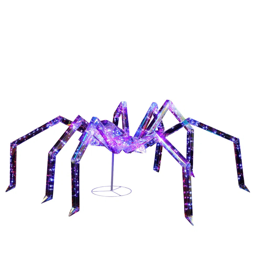 3FT Light-Up Halloween Spider Decoration with 340 LED Lights