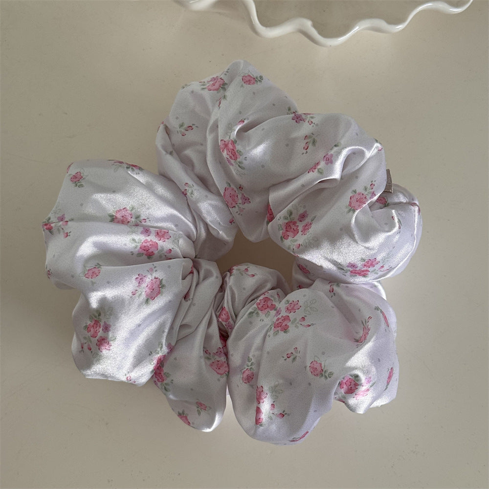 Floral Hair Scrunchie - High Elasticity Cloth Band