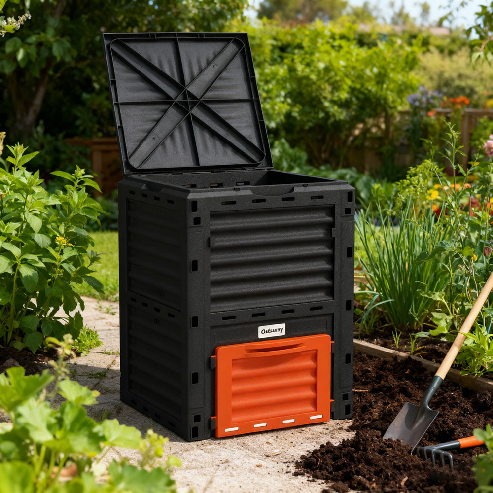 Garden Compost Bin 80 Gallon Outdoor Large Capacity Composter Fast