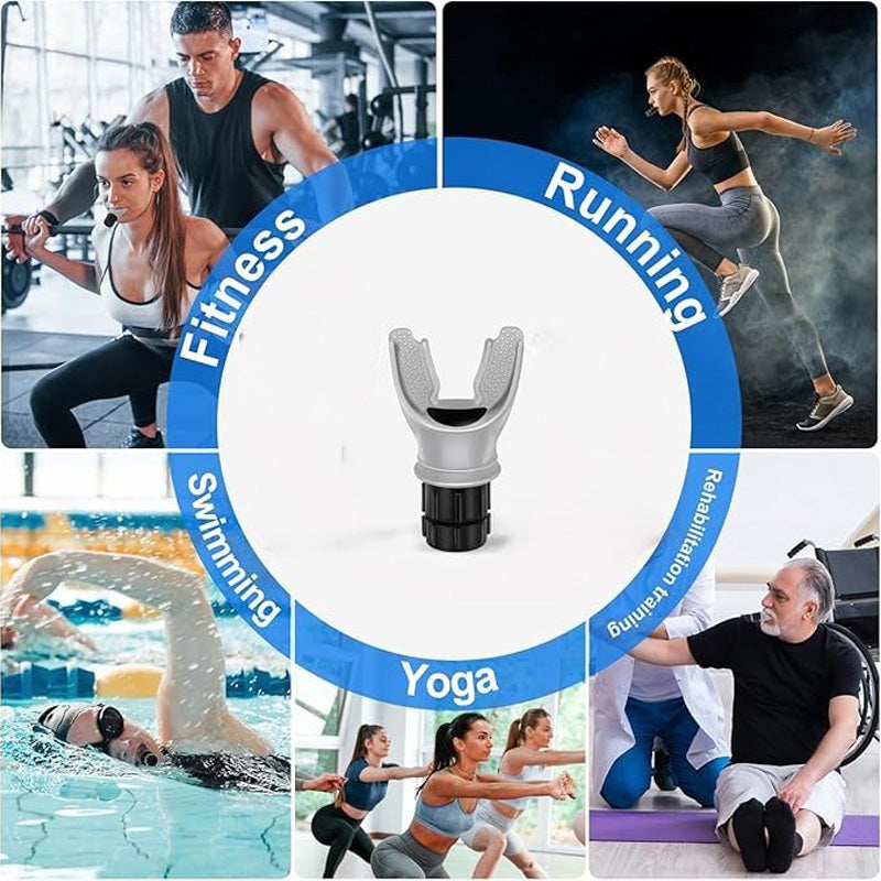 Breathing Exercise Device for Lung Capacity Training - Adjustable Resistance