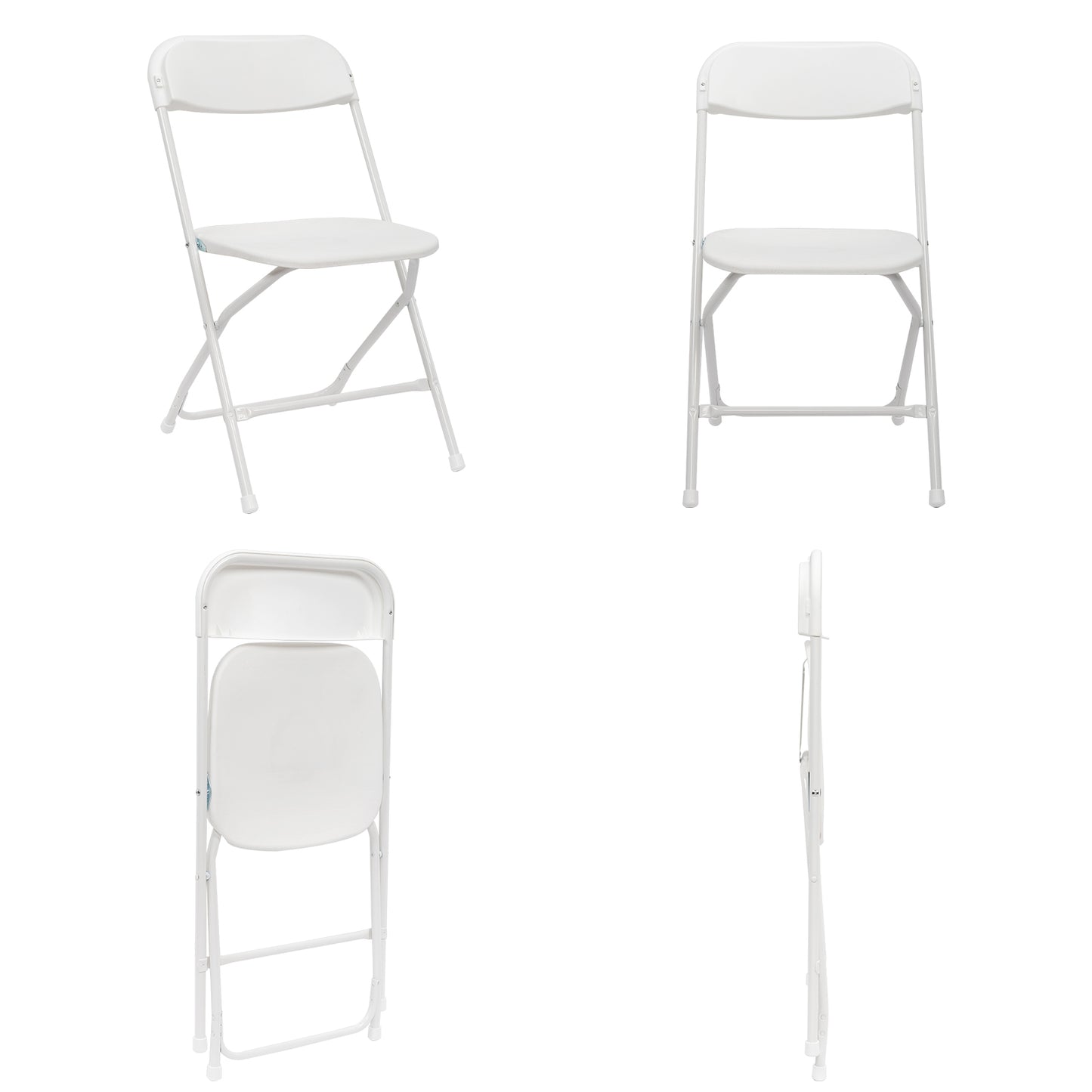 4-Pack Lightweight Folding Chairs - 350LBS Capacity for Events