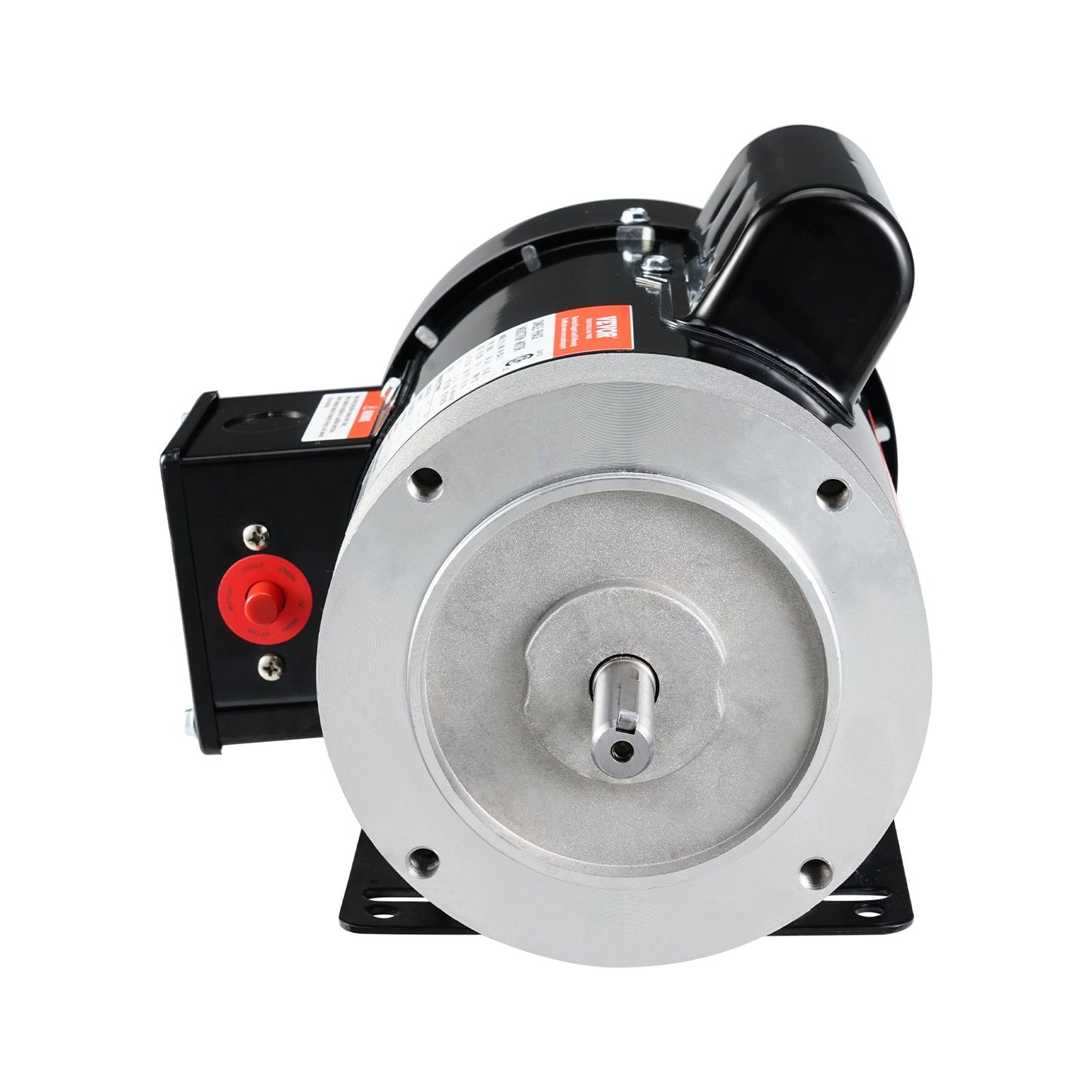 1HP Reversible Electric Motor 1725 RPM for Air Compressors & Agricultural Equipment - 56C Frame, 5/8'' Shaft, 115/230V