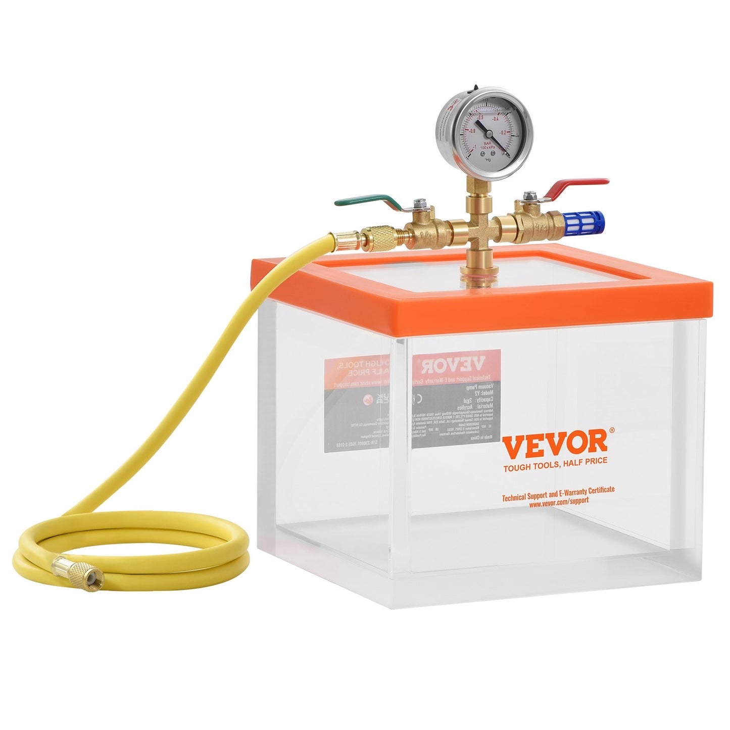 2 Gallon Acrylic Vacuum Degassing Chamber for Resin & Silicone