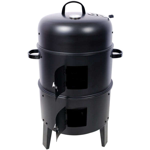 16-Inch Charcoal Smoker Grill - Portable Outdoor Cooking