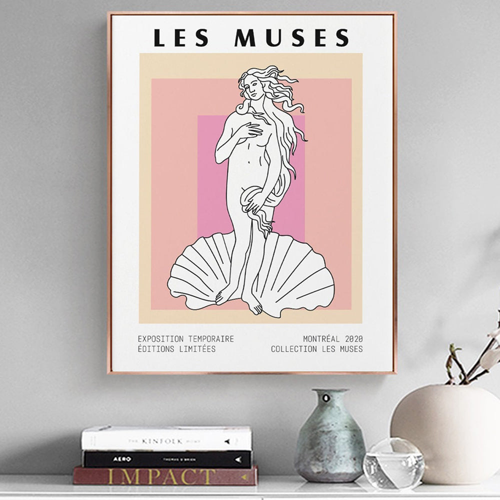 Pearl Living Room Canvas Art Poster - Framed or Frameless Wall Decor