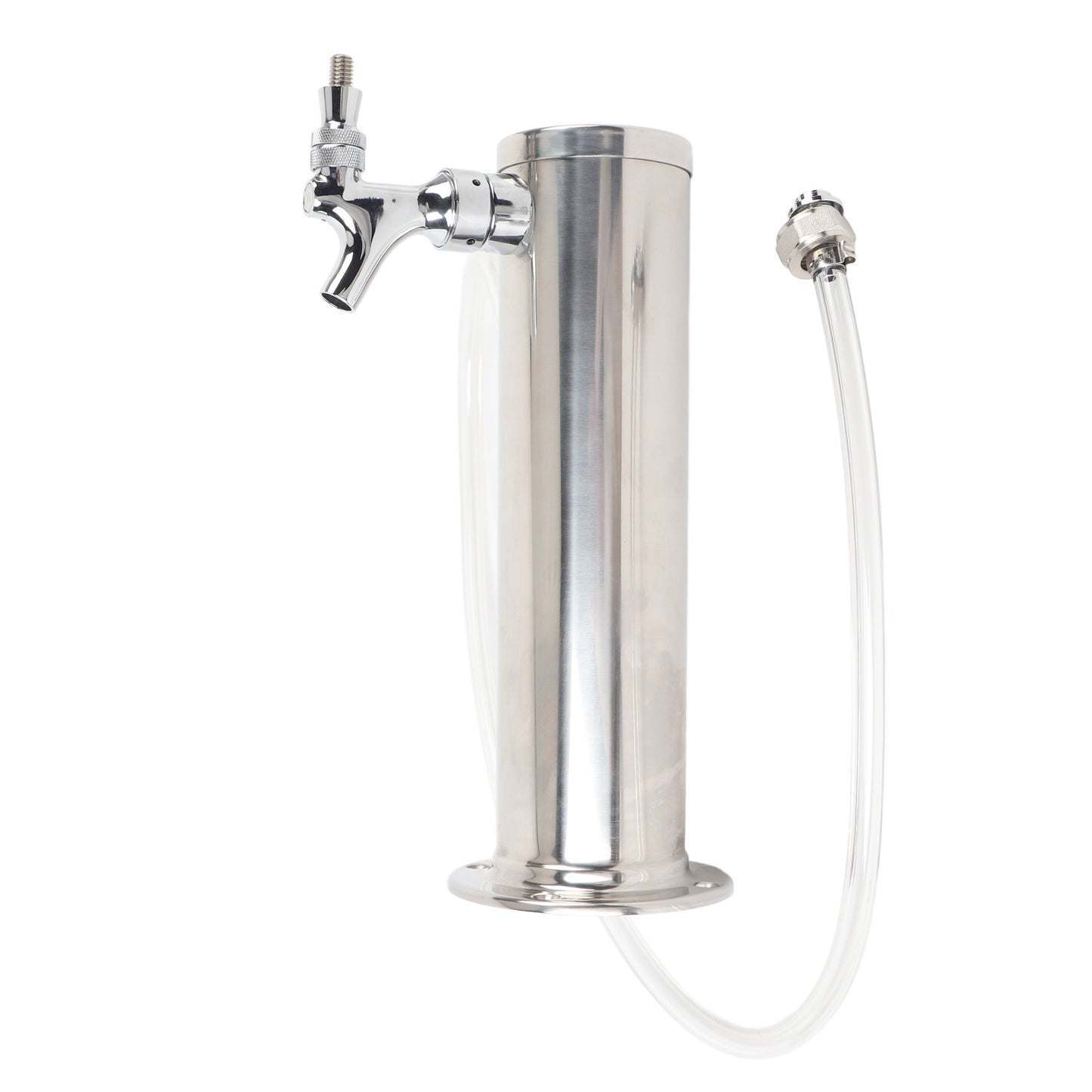 Single Tap Stainless Steel Draft Beer Tower 3 Inch Column Dispenser