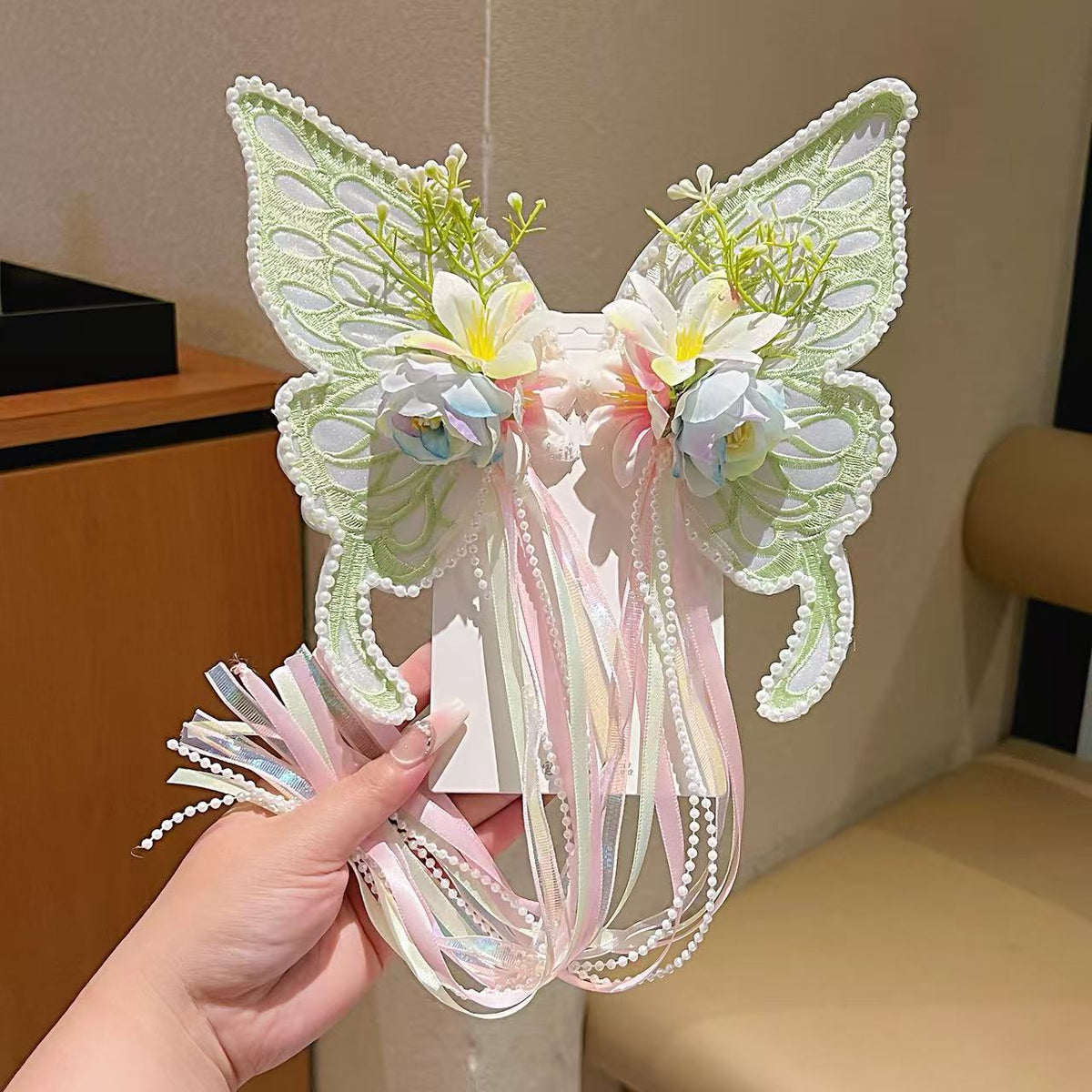 Large Butterfly Hair Clip Silk Flower Hair Accessory for Women
